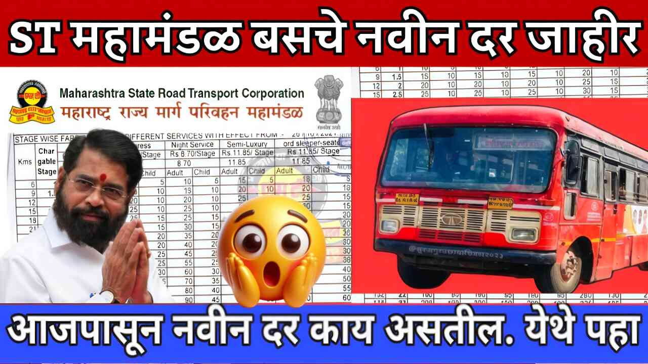 दिवाळीपूर्वी एसटी तिकीट दरात मोठा बदल ! नवीन दर जाहीर! चेक करा ST Fare Hike Diwali